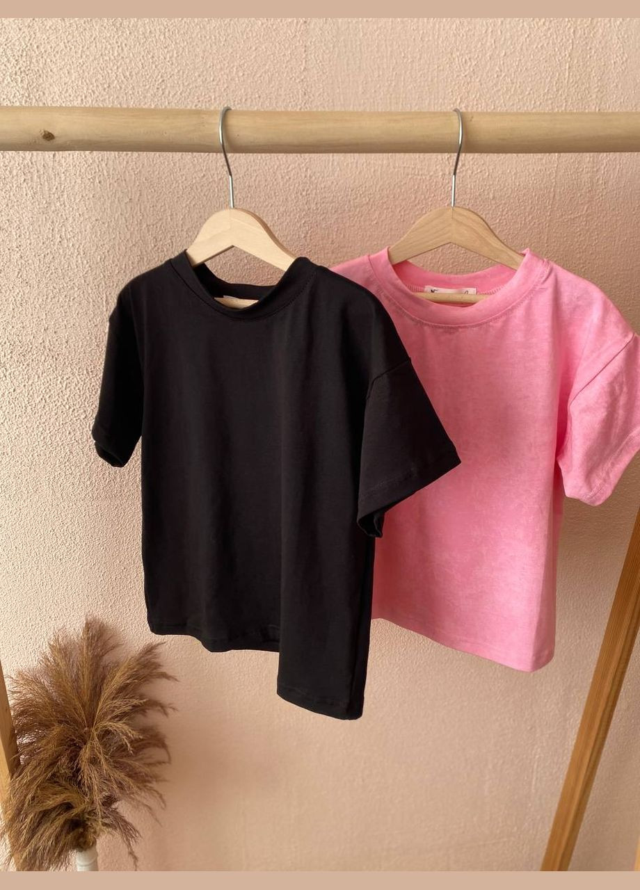 Чорна футболка оверсайз No Brand