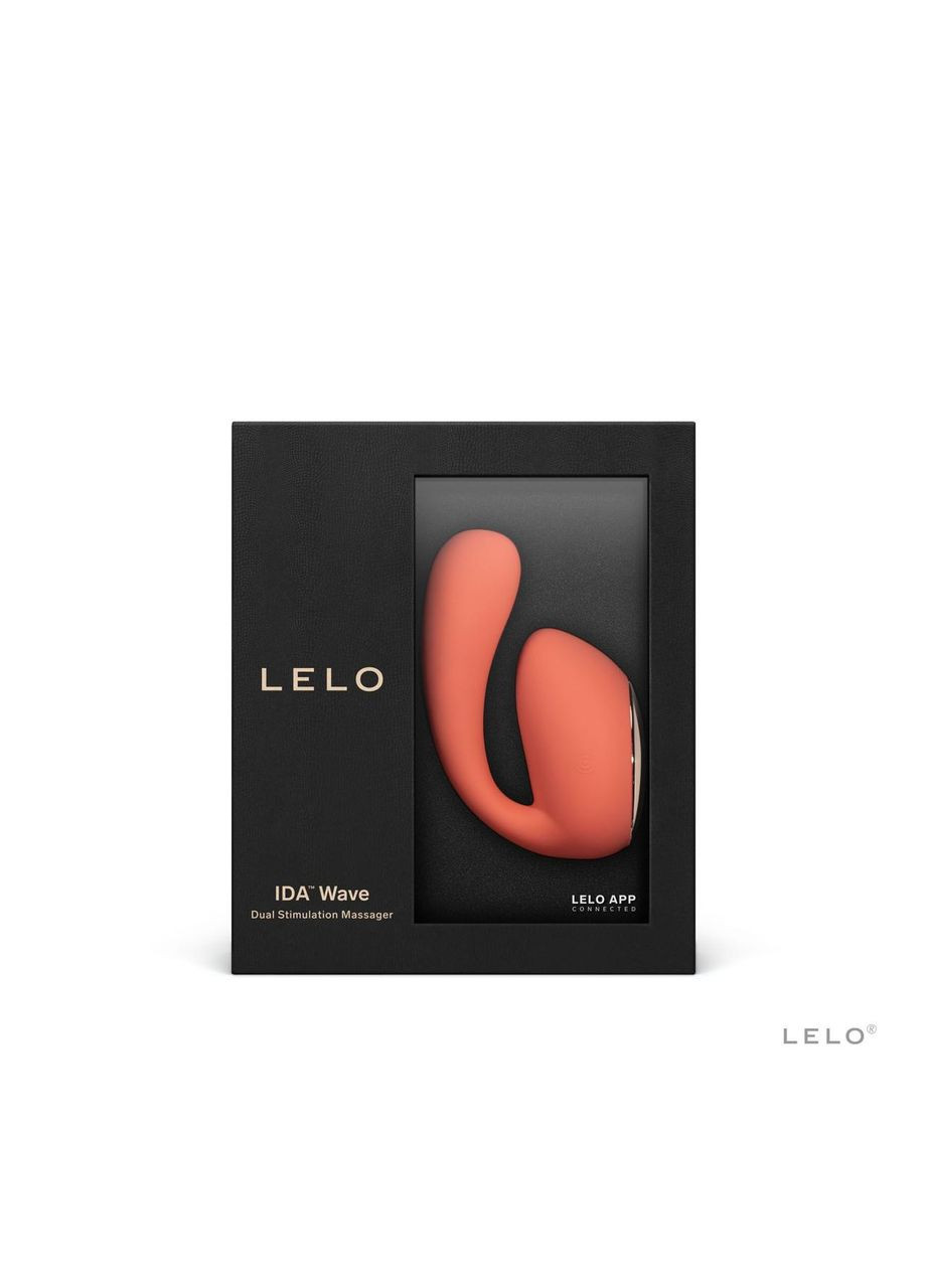 Смарт-вібратор LELO Ida Wave Coral Red, вагінально-кліторальний, технологія WaveMotion, 2 мотори No Brand (366878230)