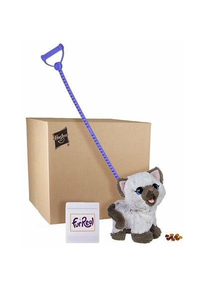 Интерактивная игрушка питомец Котёнок Kami FurReal на поводке Hasbro (305074647)