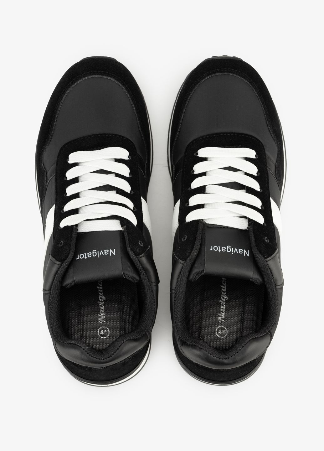 Черно-белые кроссовки мужские 2628-1 Navigator