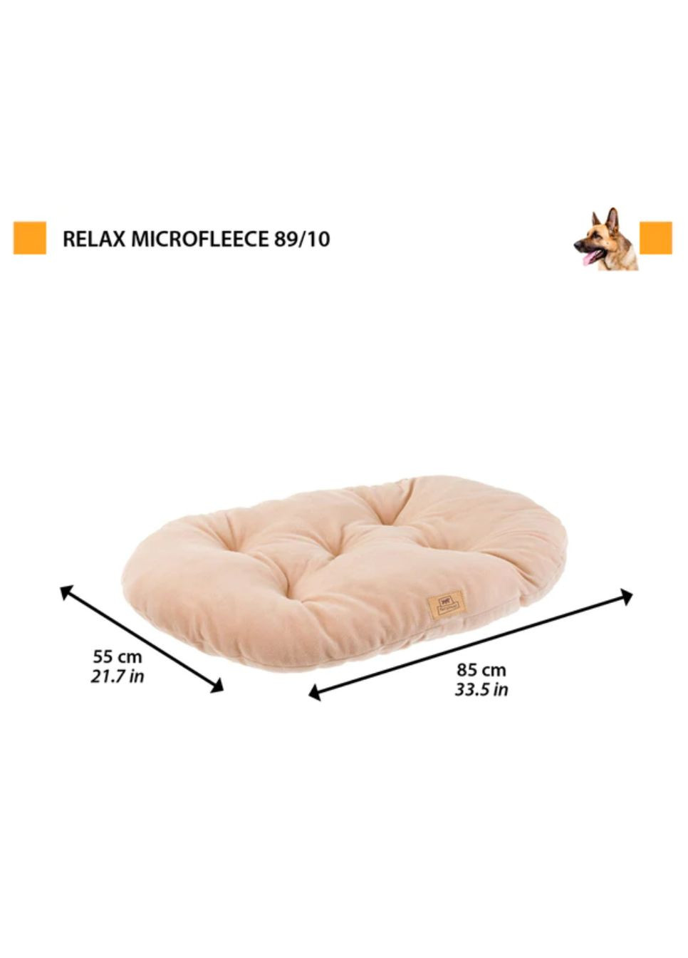 Подушка для собак та кішок Relax 89/10 Microfleece коричнива 83308921 Ferplast (272611467)