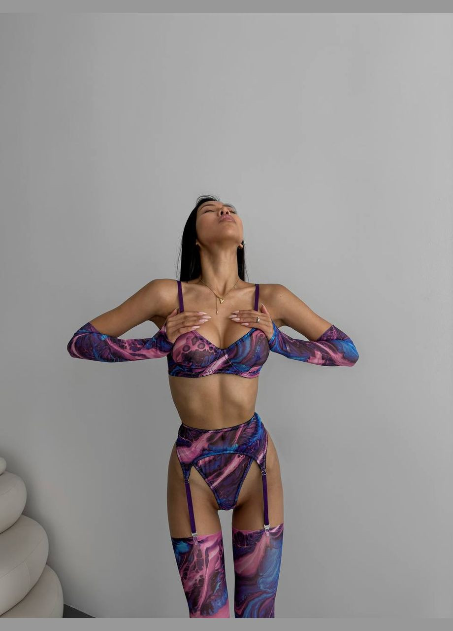 Фіолетовий комплект жіночої білизни Simply sexy