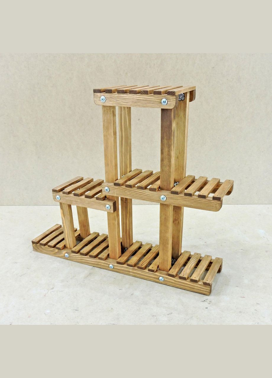 Підставка для квітів з дерева Алора мускат (ЦВП-005707) No Brand (328228251)