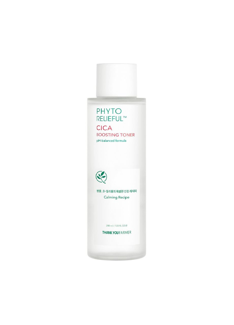 Заспокійливий тонер Phyto Relieful™ Cica Boosting Toner 200 ml Thank You Farmer (297869619)