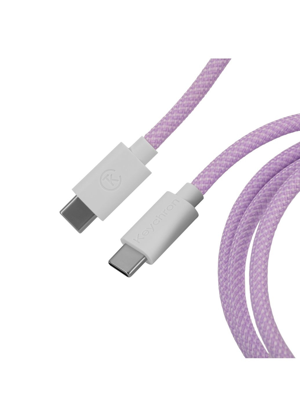 USB-A/USB-C > USB-C заряджання/синхронізації, 1.36м, Type-C, Coiled Aviator, фіолетовий Keychron (367854289)