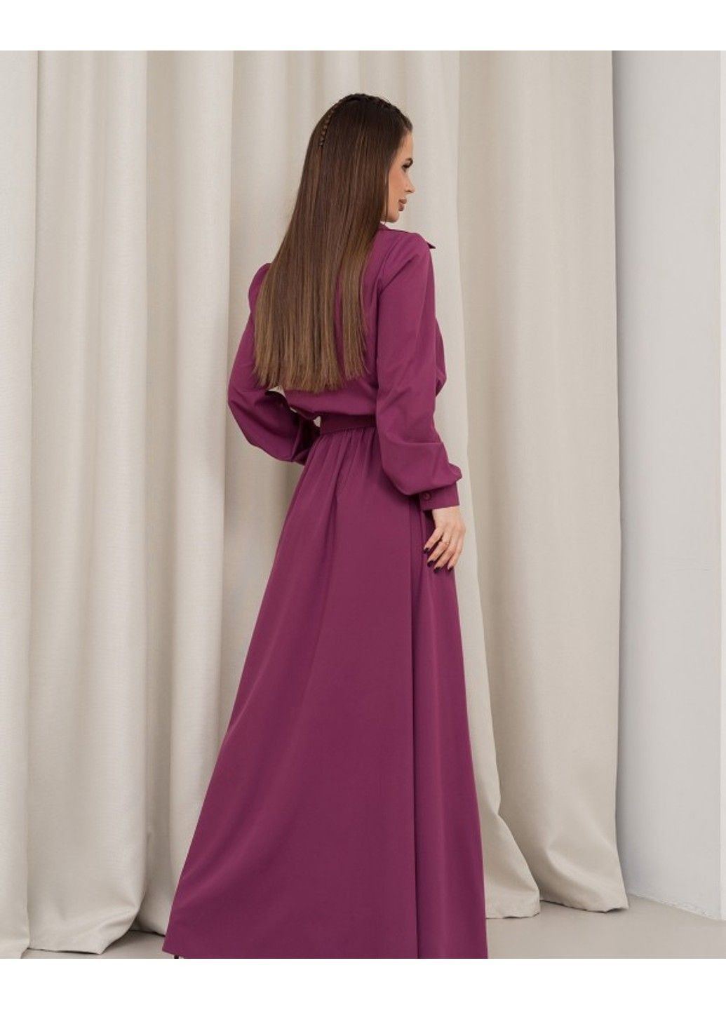 Фиолетовое повседневный платье 14460 3xl фиолетовый ISSA PLUS