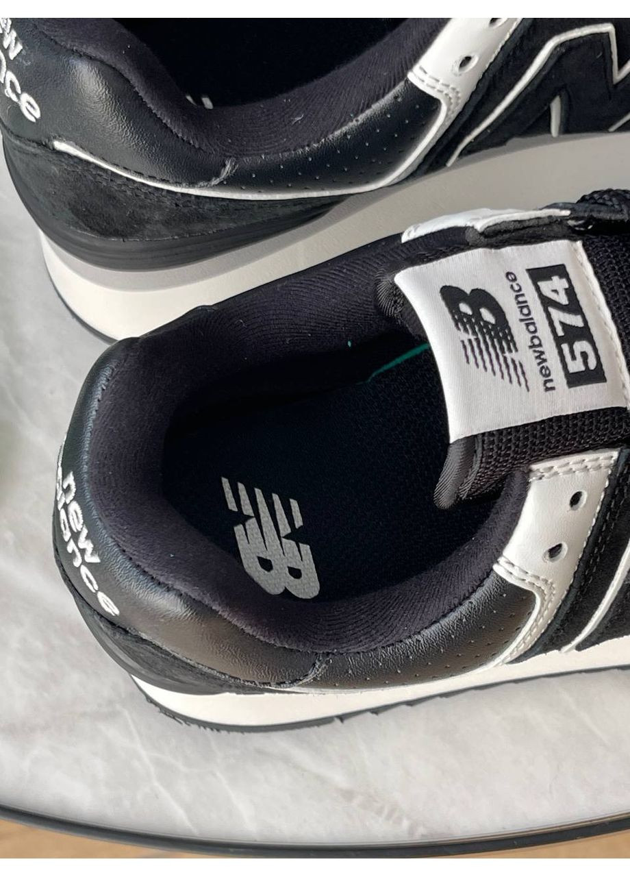 Кросівки жіночі New Balance 574+ Black | Нью Беланс 574+ чорні No Brand чорні демісезони (355888604)