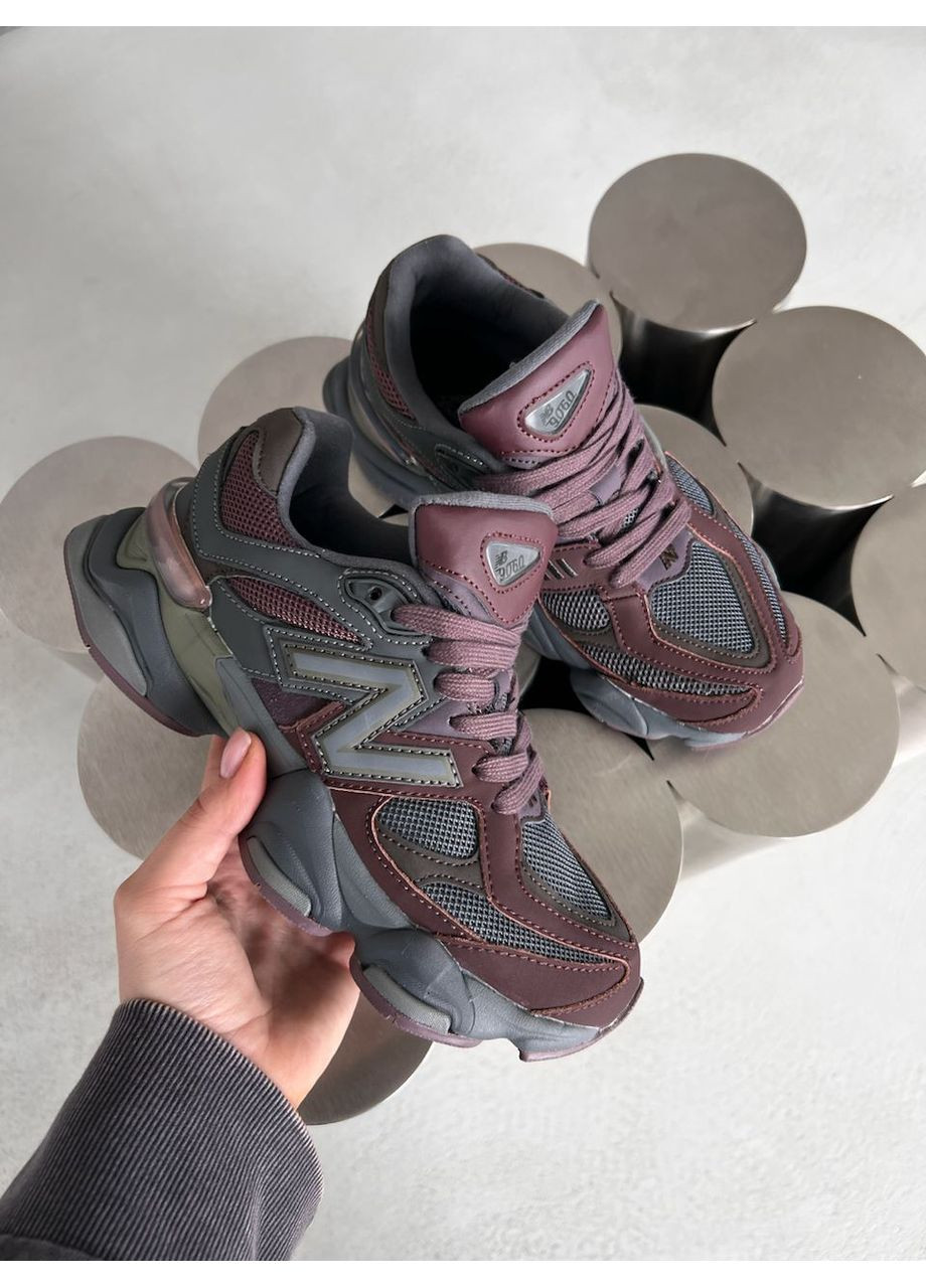 Чорні Осінні кросівки чоловічі new balance 9060 black violet нью беланс 9060 No Brand