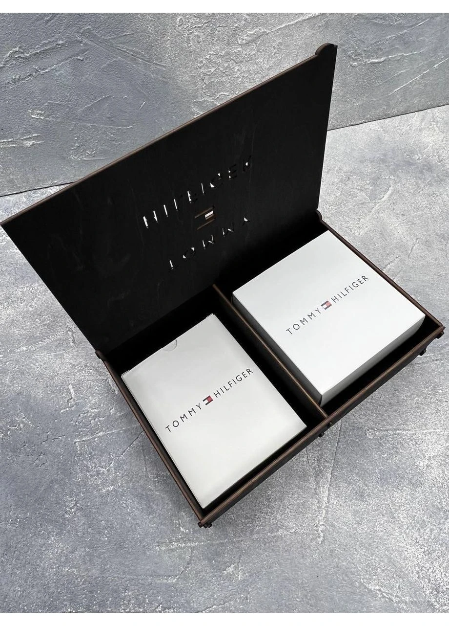 Подарунковий набір Ремінь чоловічий Гаманець Seli Tommy Hilfiger (392702195)