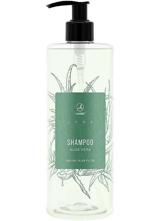 Шампунь з екстрактом алое вера Luxe Aloe Vera Shampoo 400ml (1518904-31800432) Lambre (368648465)