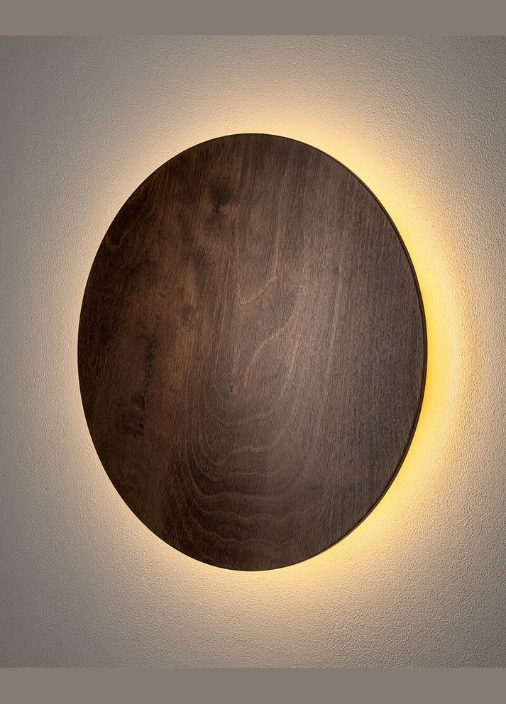Бра, настінний світильник 11291 Ring Timber Led L 1x13W 3000K 160Lm IP20 Brown (11291) Nowodvorski (318524405)