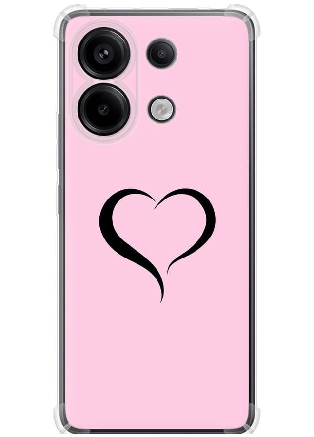 Силикон с усиленными углами чехол 'Сердце 1' для Endorphone Xiaomi Redmi Note 13 Pro 4G (337990987)