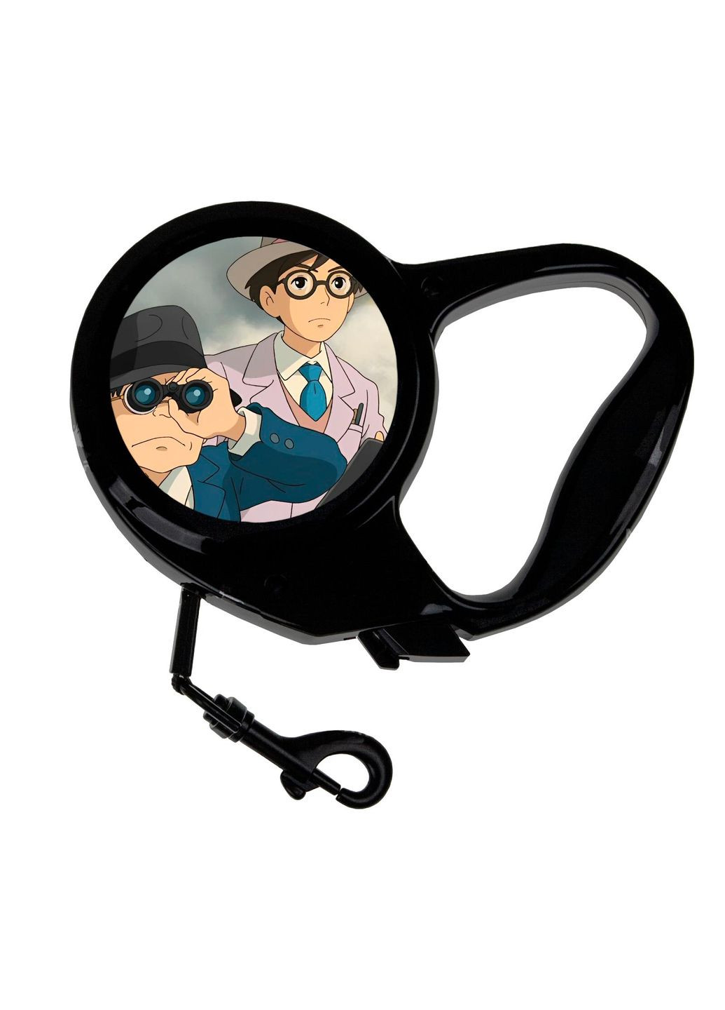 Повідець-рулетка для тварин із принтом Аніме Вітер дужчає #0001 3 м чорний No Brand (309152097)