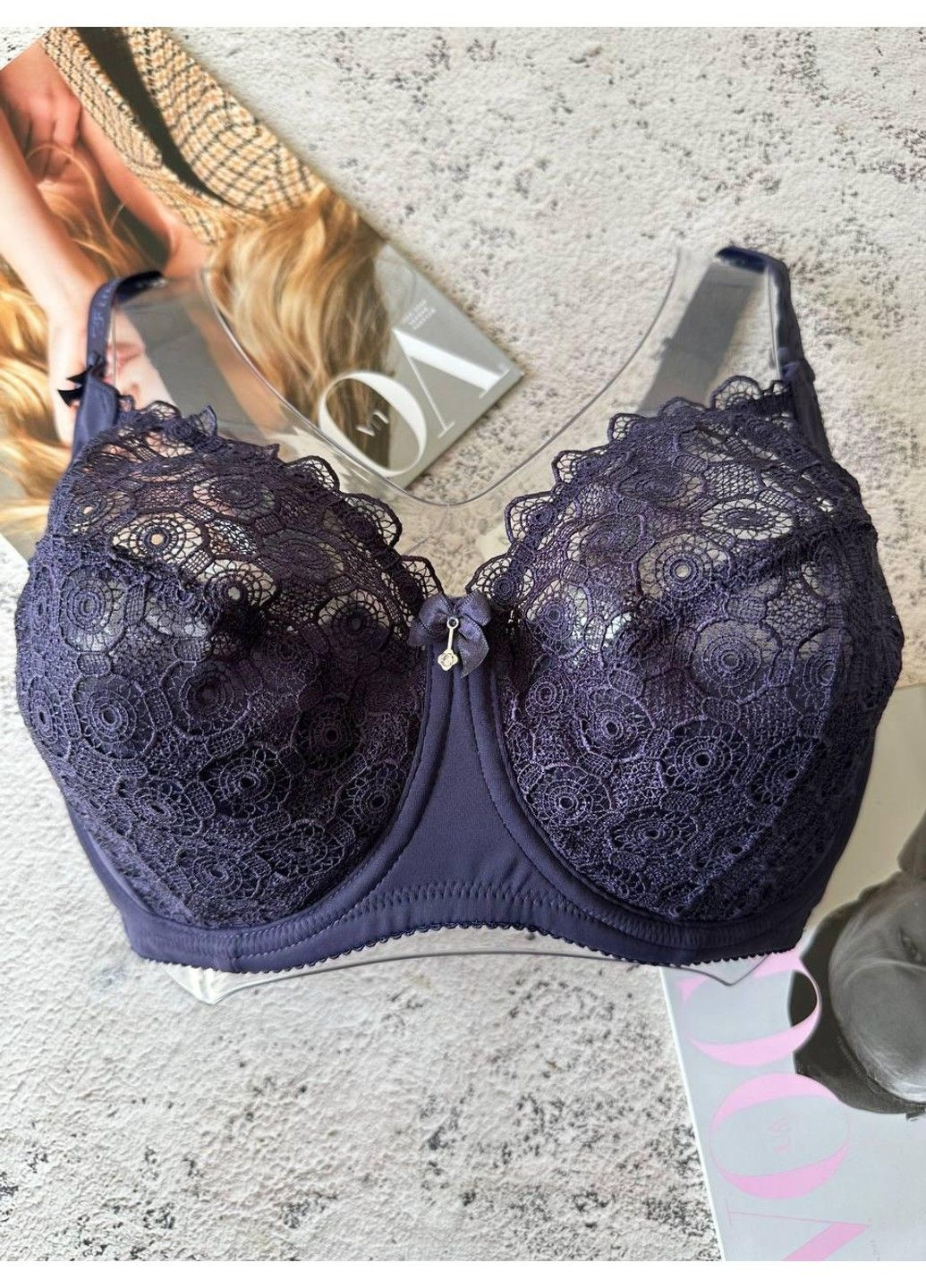 Бузковий фіолетовий бюстгальтер великого розміру на чашку g Finikin