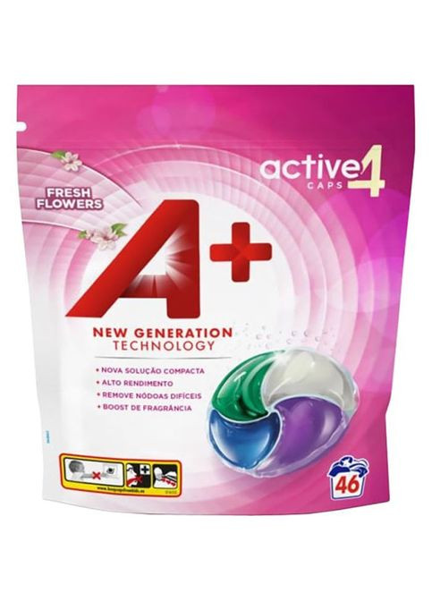 Капсули для прання Fresh Flowers 4 в 1 46 шт. (8435495818441) A+ Fresh Flowers 4 в 1 46 шт. (268142753)