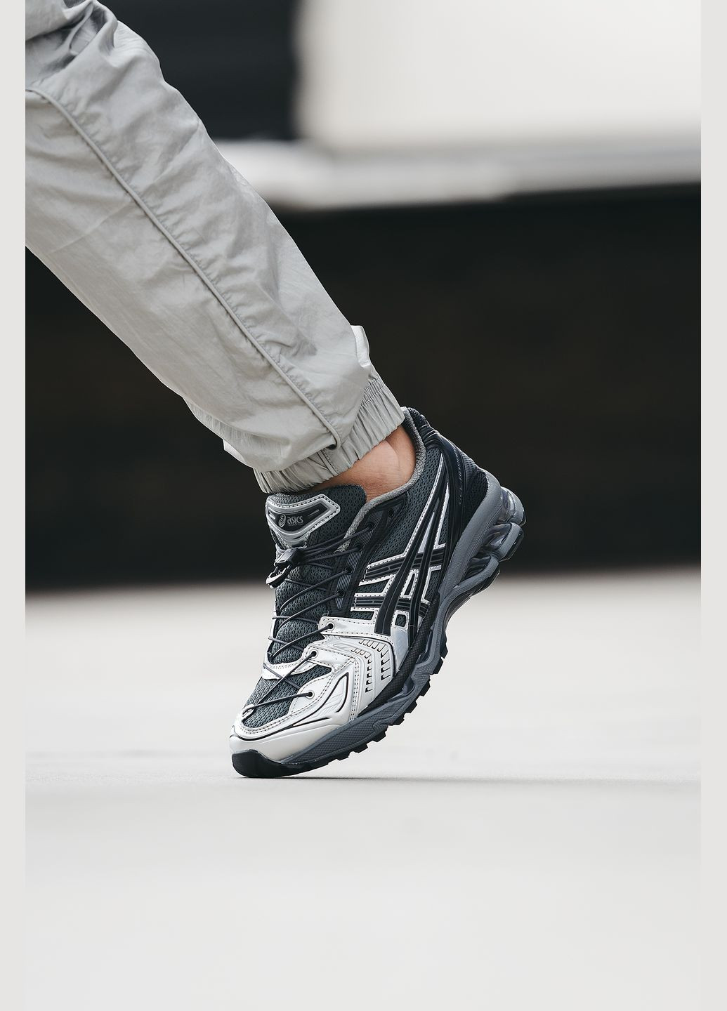 Чорні Осінні кросівки чоловічі asics gel-kayano 14 x unaffected black grey | асікс гель-каяно 14 чорні сірі No Brand