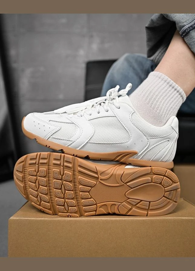 Женские кожаные кроссовки Miuu Leral черно-белые EVA подошва No Brand чёрные всесезоны (331021693)