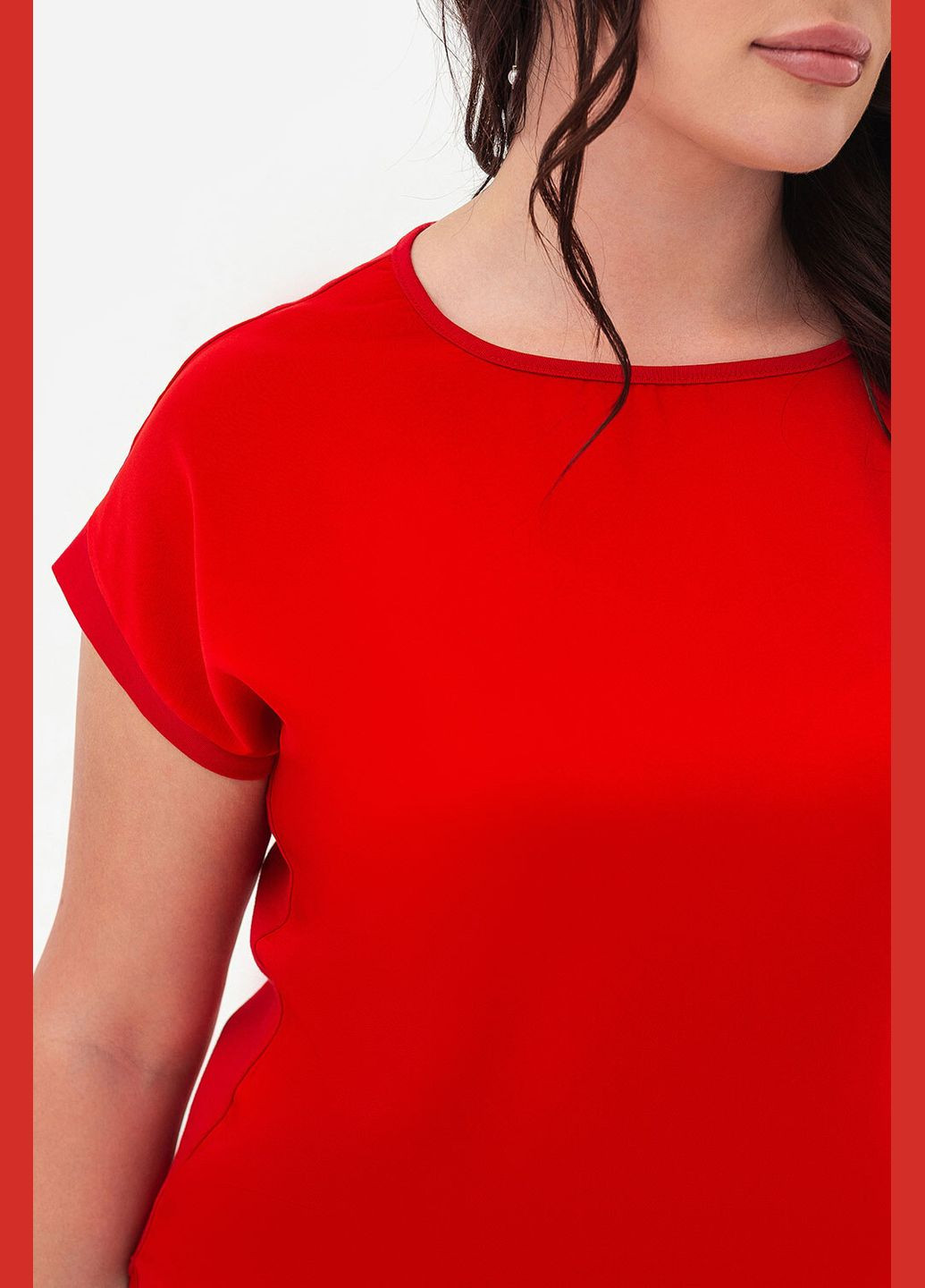 Футболка MOVE червониа комбінованого крою Garne - (344467977)