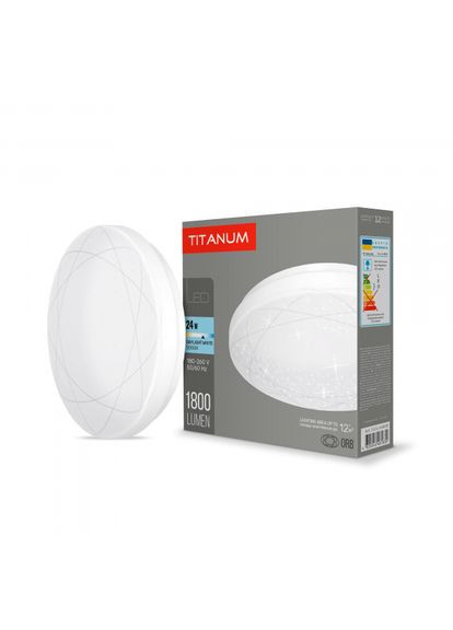 LED світильник настінно-стельовий TITANUM 24W 5000K Орбіта (TLCL-245OR) Videx (370253573)