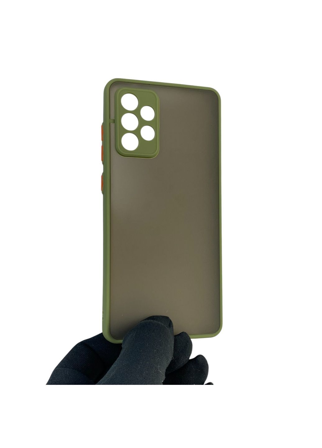 Чохол для телефона Galaxy A72 (SM-A725F) з високими бортами із захистом камери на самсунг а72 зелений Samsung (366387382)