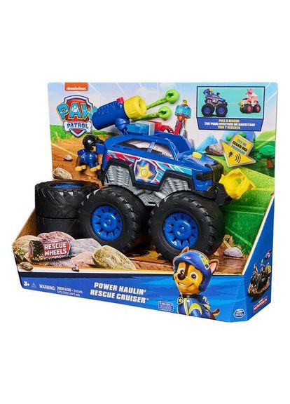 Поліцейський автомобіль Гончика з лебідкою, трансформер із водієм серія Мега колеса Paw Patrol (322777146)