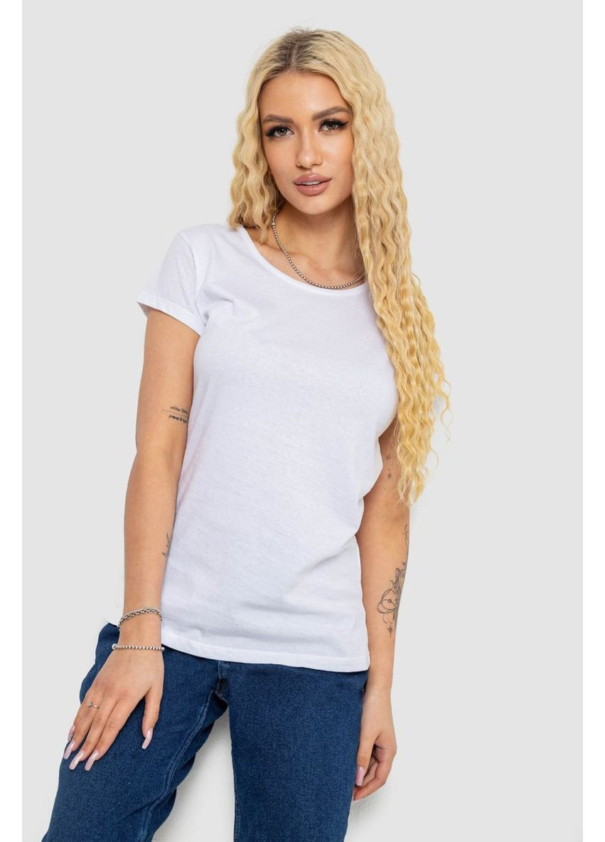 Футболка женская однотонная, 244R2206 Ager - (365077893)