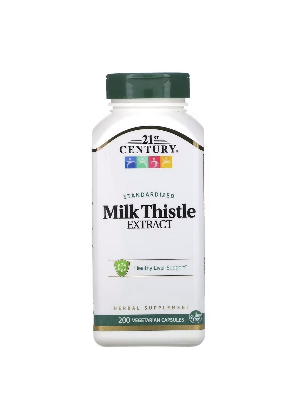 Натуральная добавка Milk Thistle Extract, 200 вегакапсул 21st Century (293483177)