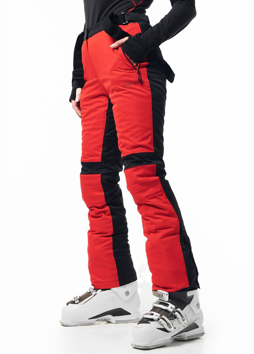 Гірськолижні штани жіночі WF 7603 червоні Freever (289352376)
