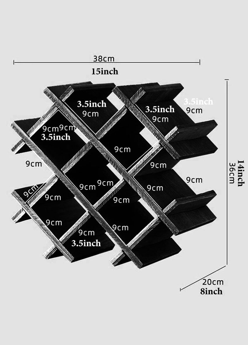Настільна винна полиця Лежер капучино (ВПС-010609) No Brand (327866829)