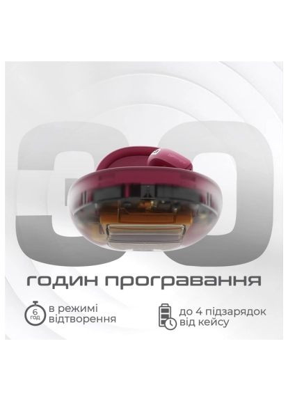 Навушники (flybuds4.hotpink) HiFuture FlyBuds4 Hot Pink (366703049)