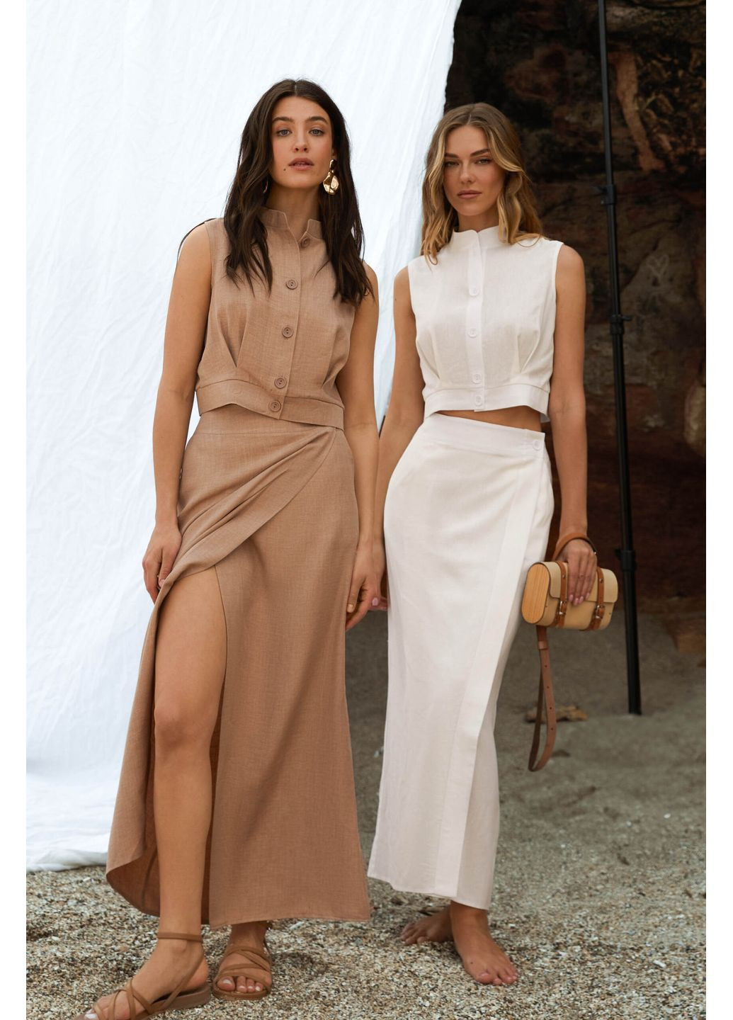 Бежевая юбка 2180-1.6023 Seventeen