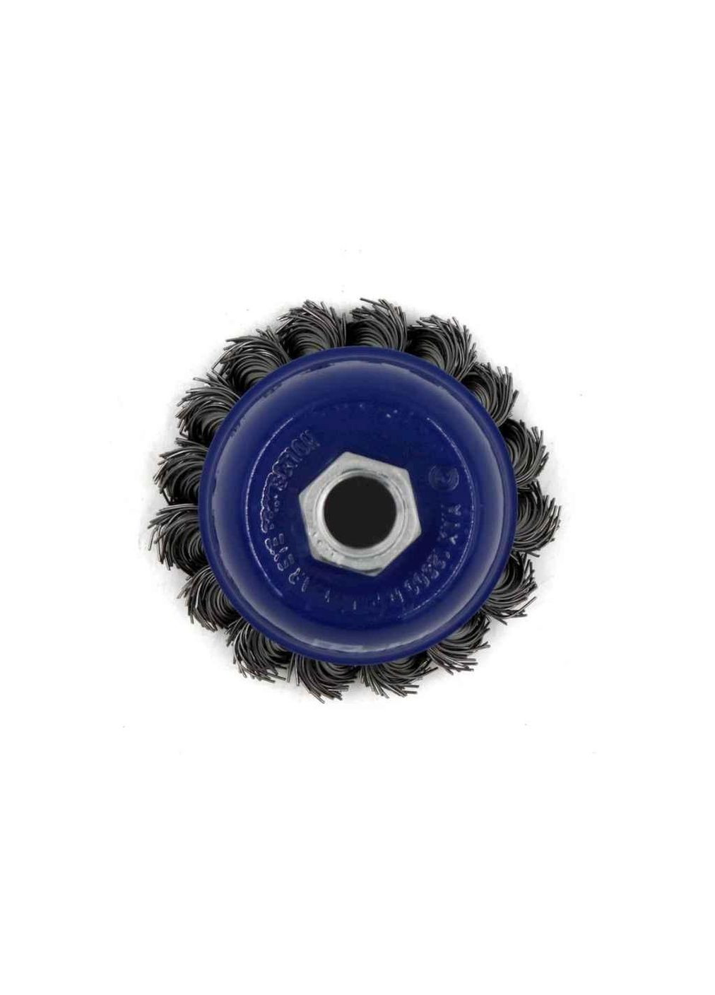 Щітка чашоподібна 85мм крацовка для УШМ, сталева жгутована ТМ Kubis (364208942)