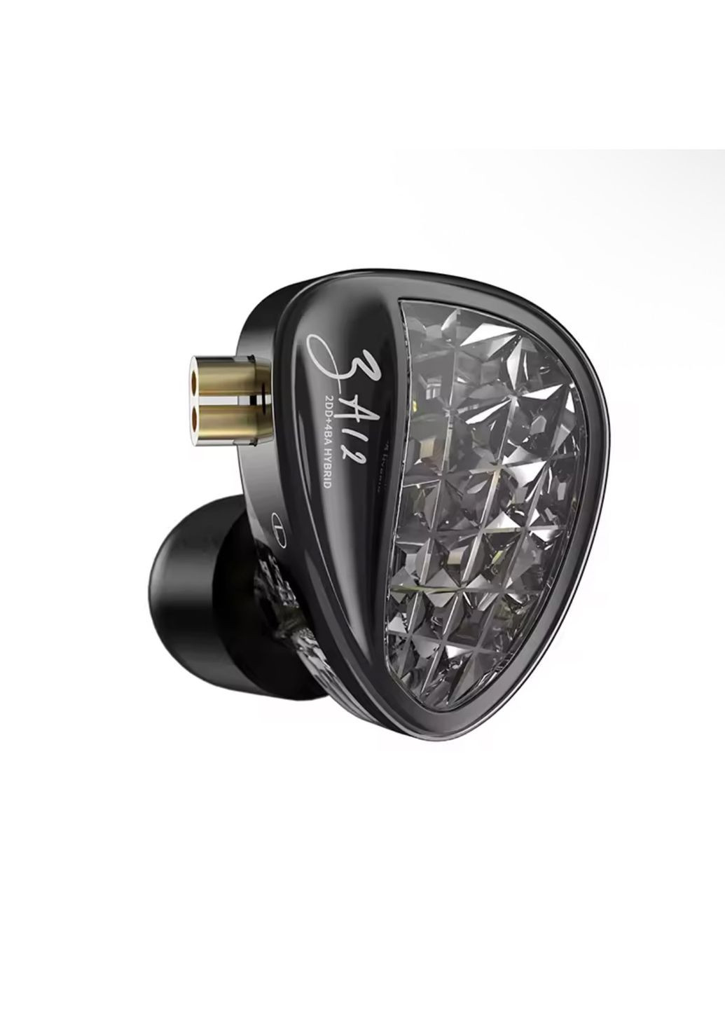 KZ ZA12 TUNING Crystal (2DD+4BA, Micro) – гибридные Hi-Fi наушники с микрофоном и кастомизацией звука Knowledge Zenith (361269361)