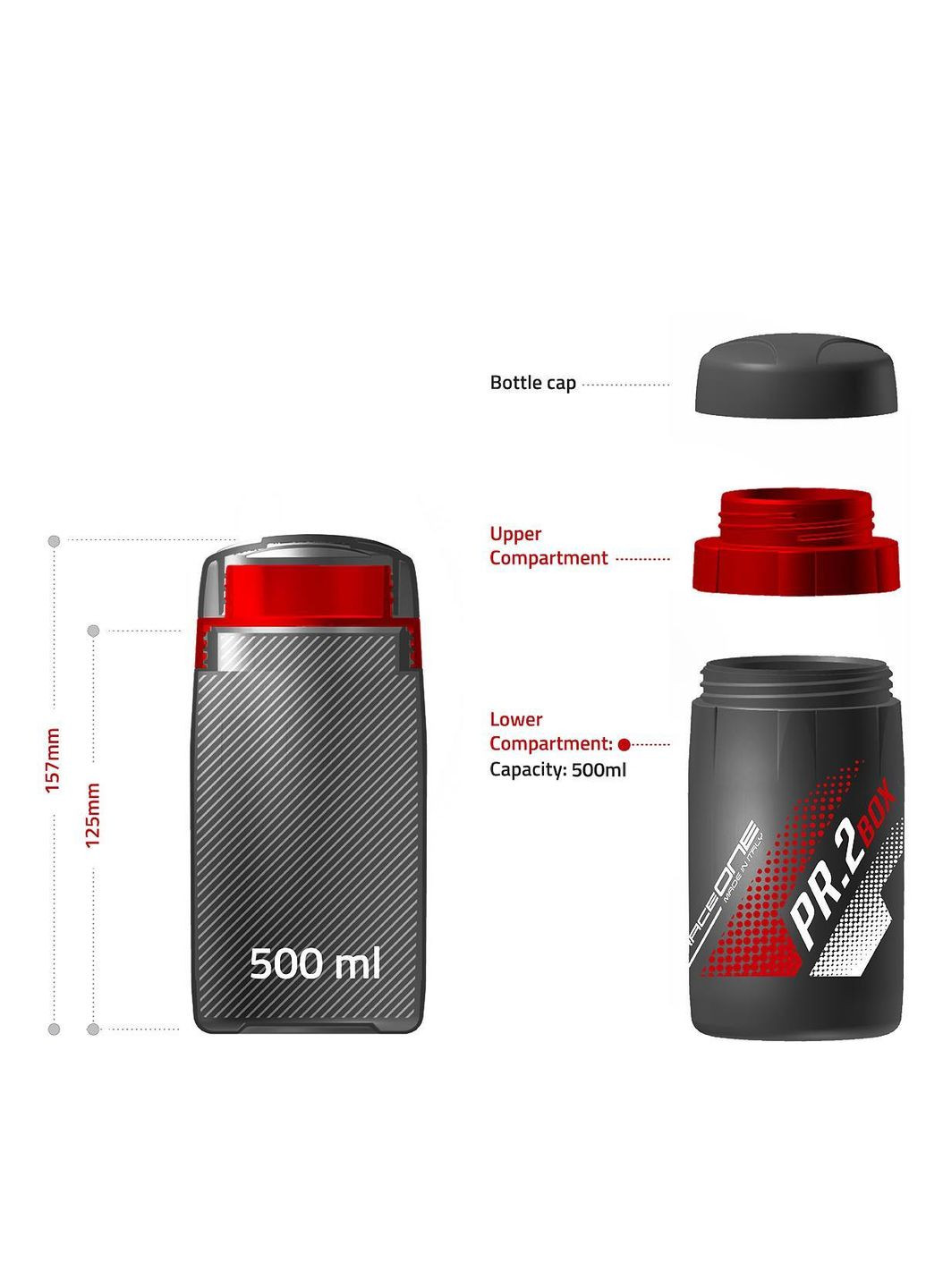 Кейс для дрібничок PR2 у вигляді фляги, (BIDpr2) Raceone (369781422)