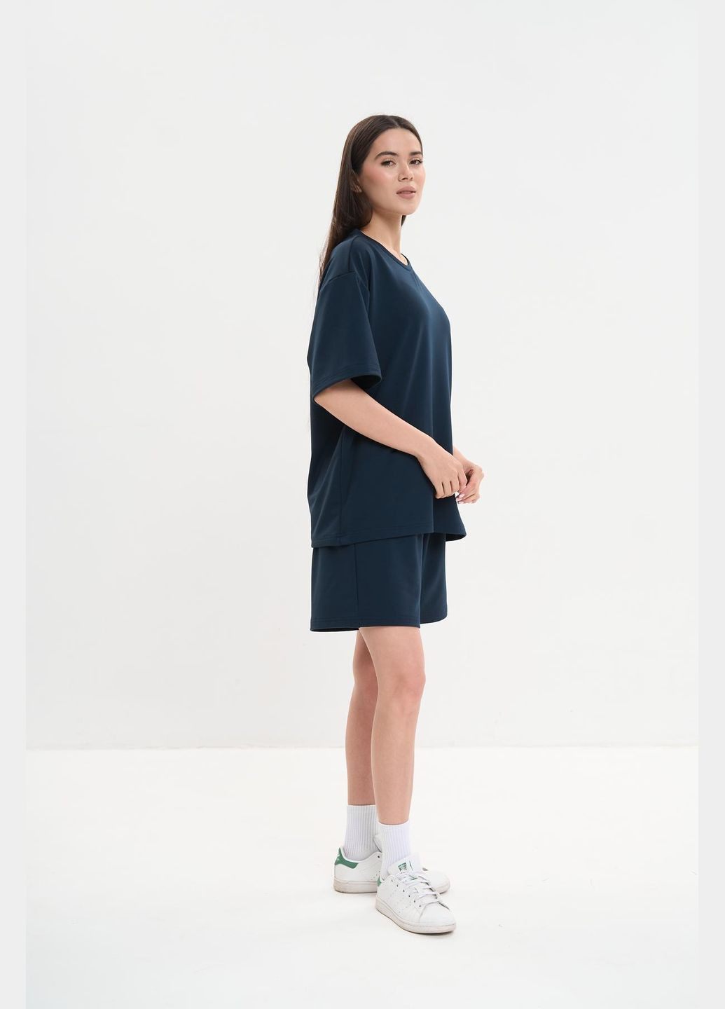 Комфортный летний комплект в стиле оверсайз Vakko (336949035)