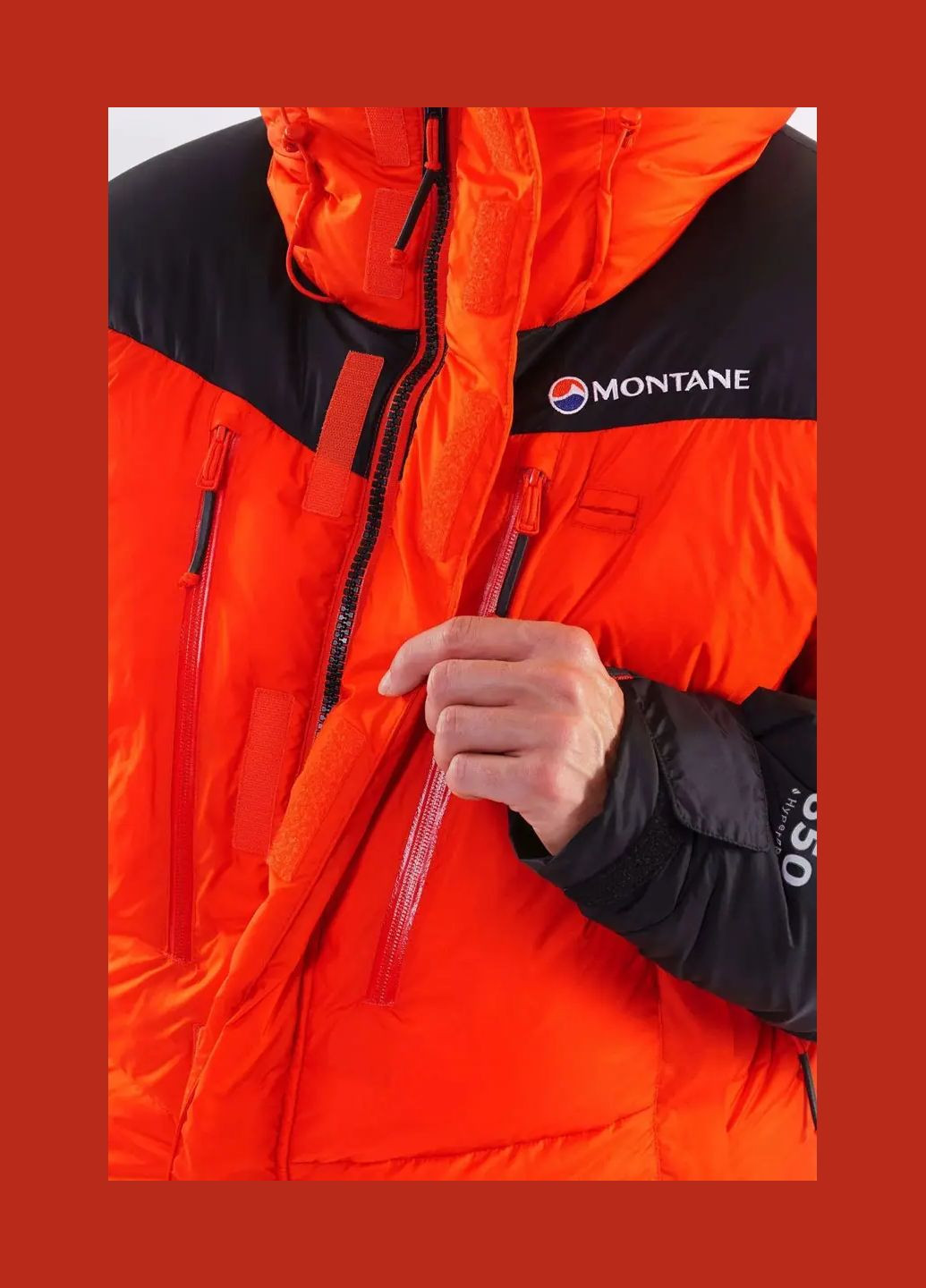 Оранжевая демисезонная куртка ontane apex 8000 down jacket firefly orange Montane