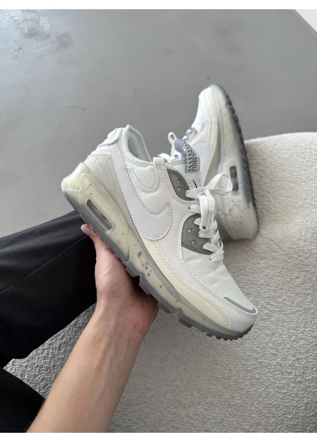 Білі Осінні кросівки чоловічі nike air max terrascape 90 white найк аір макс тн плюс No Brand