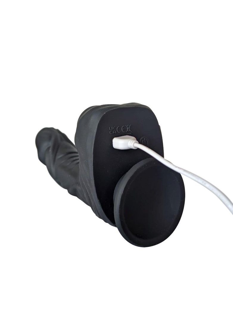 Вибро-фаллоимитатор с ротацией и пульсацией Naked 8.6″ Noir, с пультом ДУ ADDICTION (303892279)