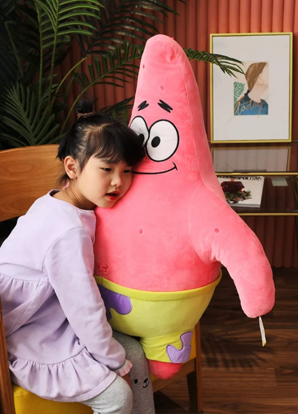 Велика м'яка іграшка Патрік 85 см плюшева морська зірка з Спанч Боб My Kigu (370952747)