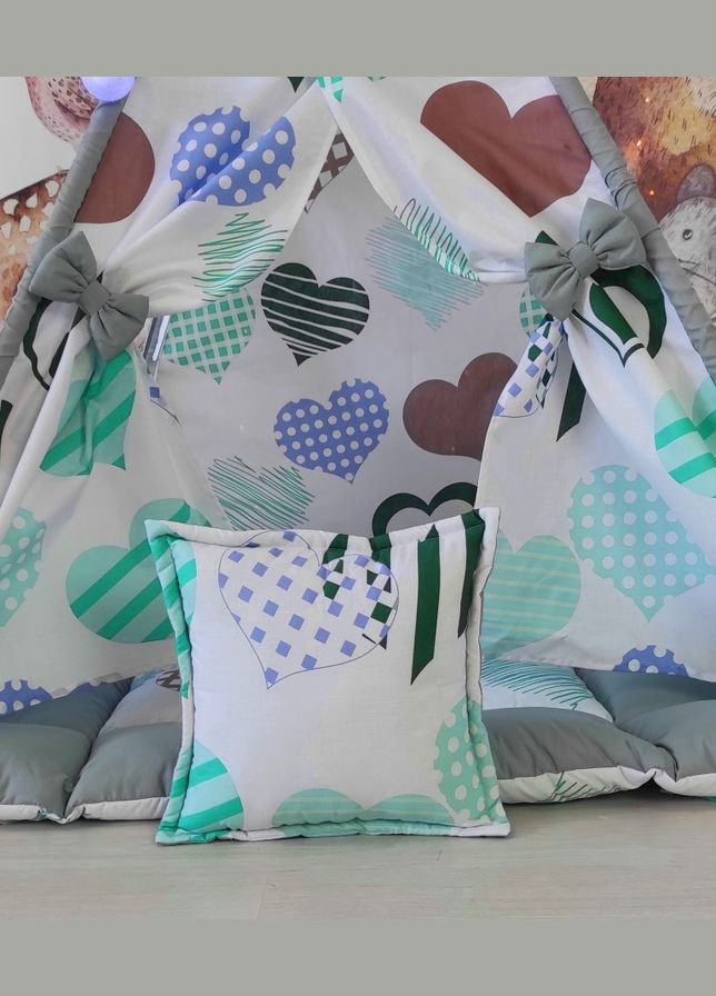 Детская палатка Вигвам Мятный бум БОН БОН + корзина для игрушек. Полный комплект! No Brand (316257046)