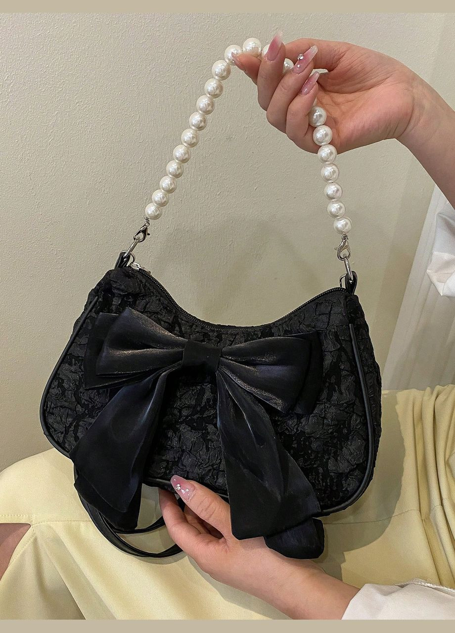 Женская сумка 7056 багет черная No Brand (306709512)