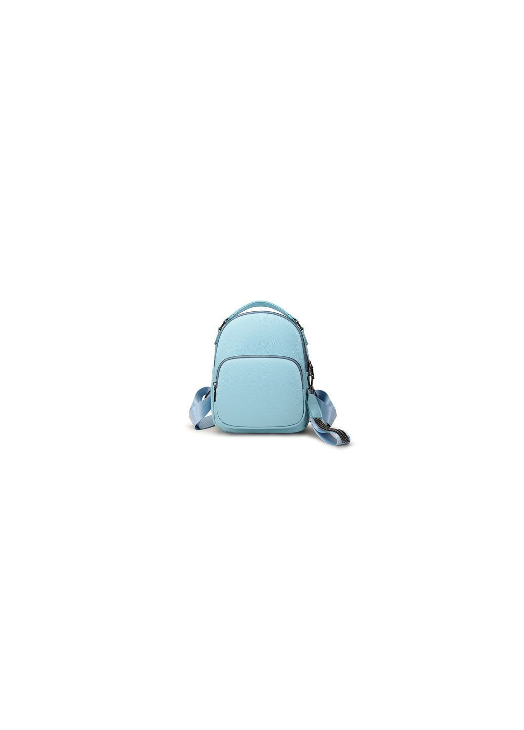 Жіночий рюкзак блакитний міський з декором на застібці КиП (290683290)