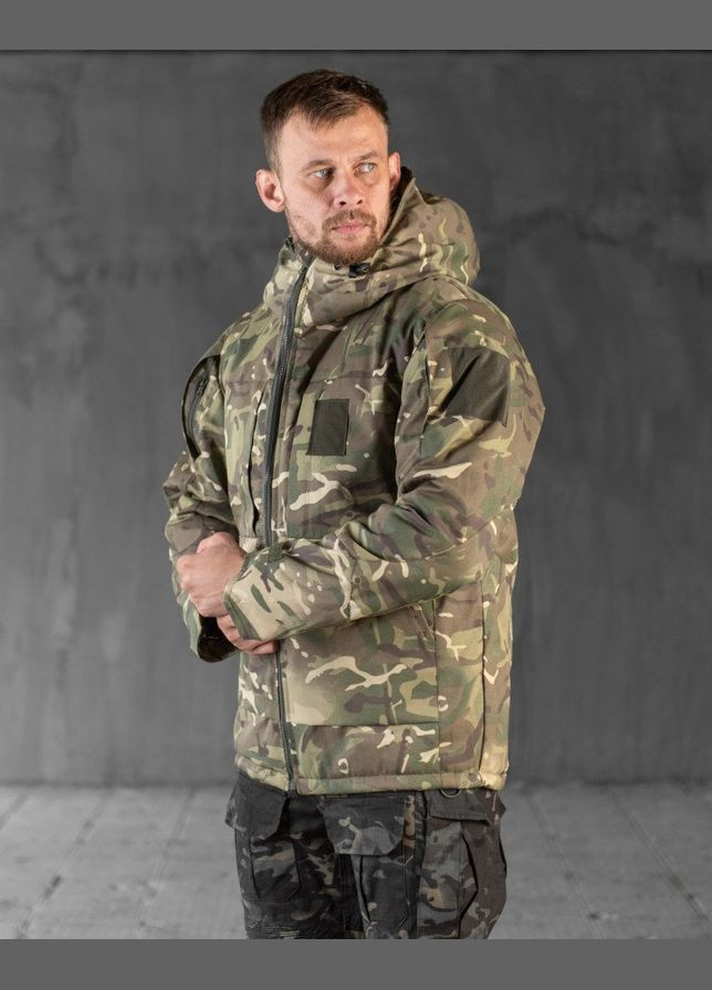 Тактична куртка бушлат Niacin Піксель з утеплювачем синтепон і підкладкою Omni-Heat водовідштовхувальна No Brand (315834909)