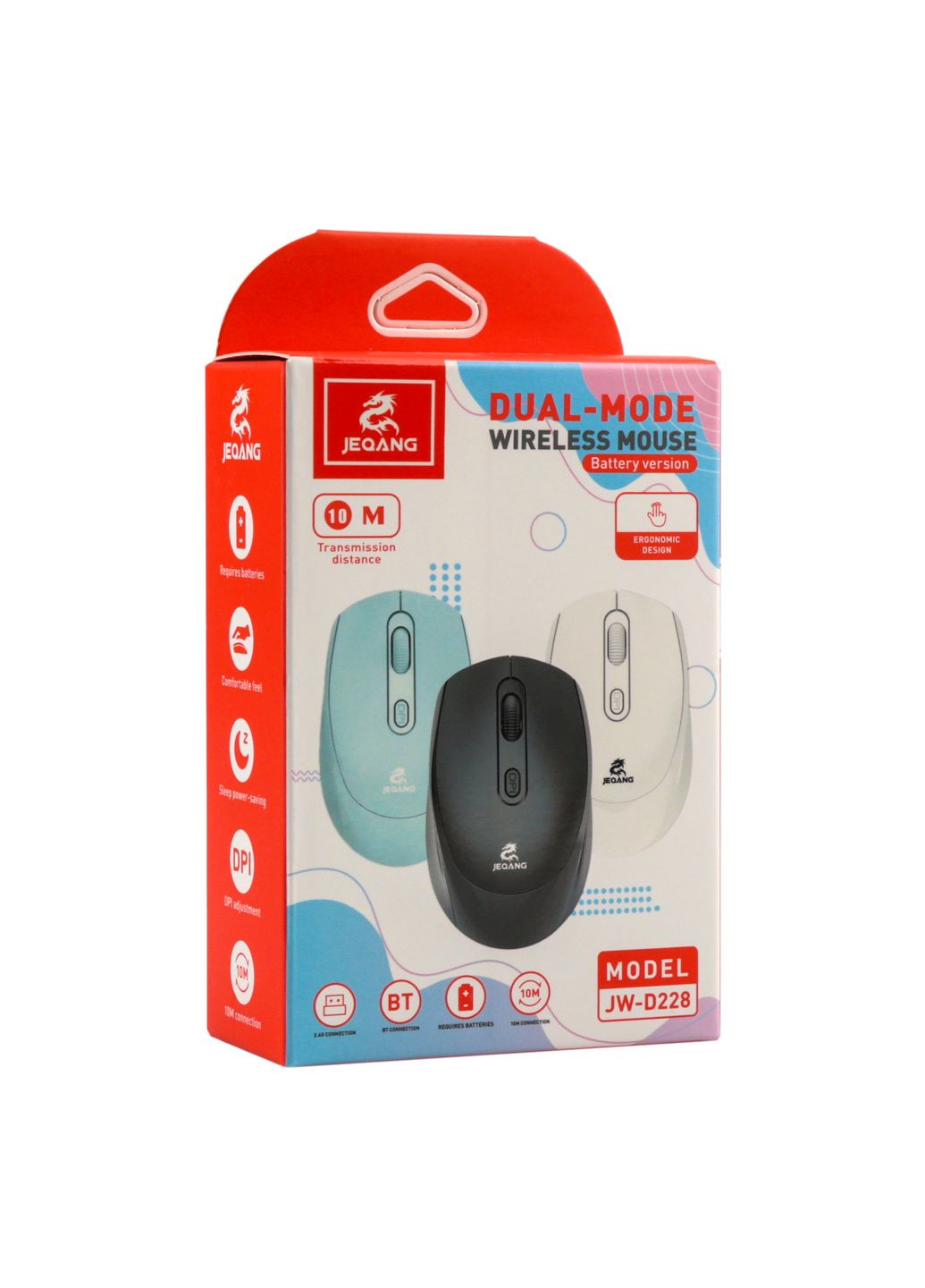 Wireless Миша JW-D228 2.4G Bluetooth Dual-mode battery Jeqang (337993960)