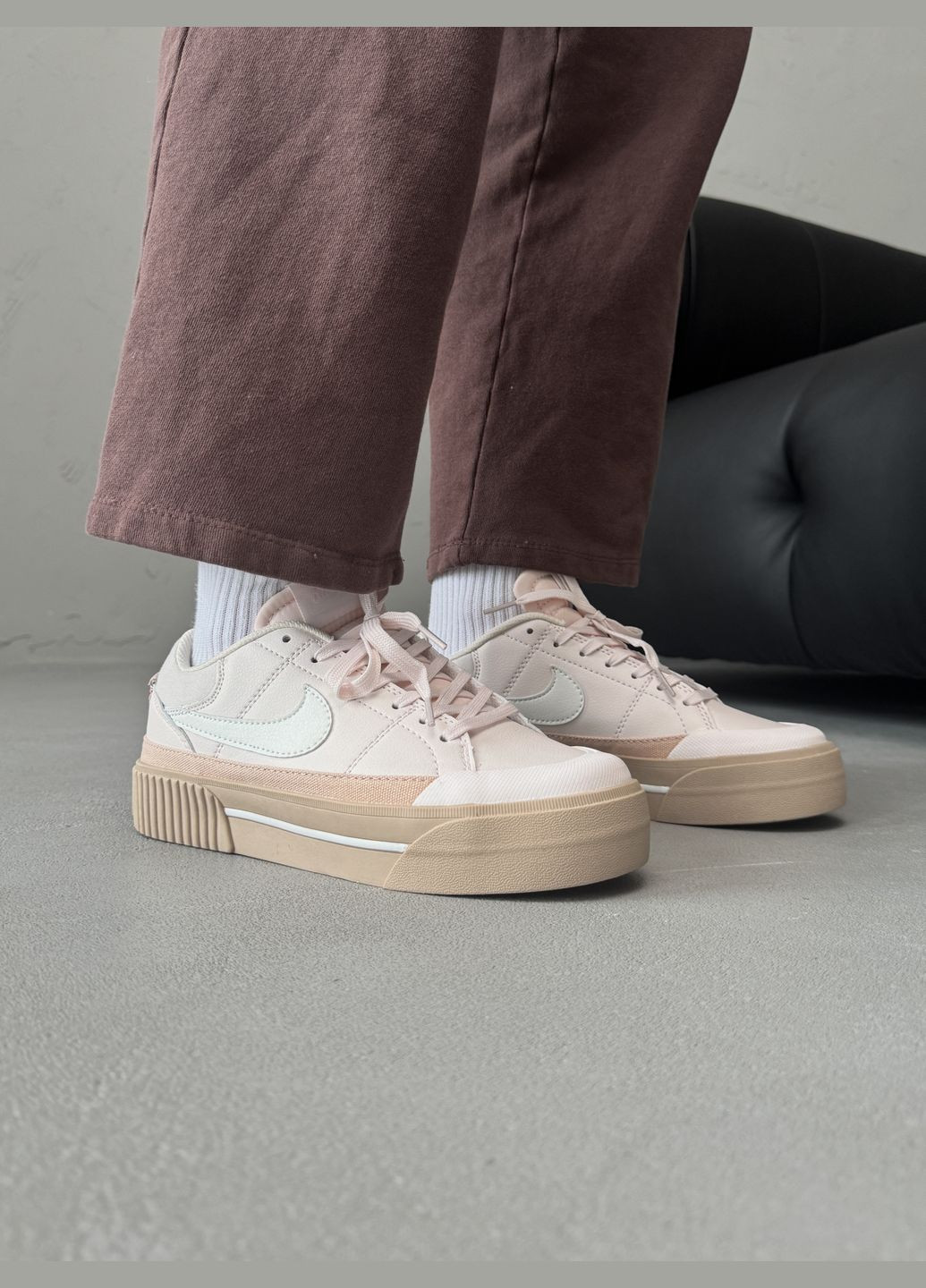 Кроссовки женские Nike Court Legacy Lift pink | Найк Коурт Легаси розовые No Brand розовые демисезоны (316091167)