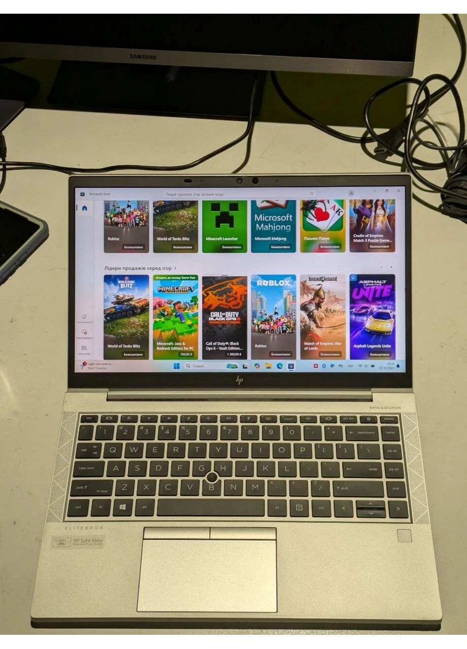 Ультрабук Б-клас HP EliteBook 845 G7 / 14" (1920х1080) IPS / AMD Ryzen 5 Pro 4650U (6 (12) ядер по 2.1 - 4.0 GHz) / 16 GB DDR4 Hewlett Packard (398129800)