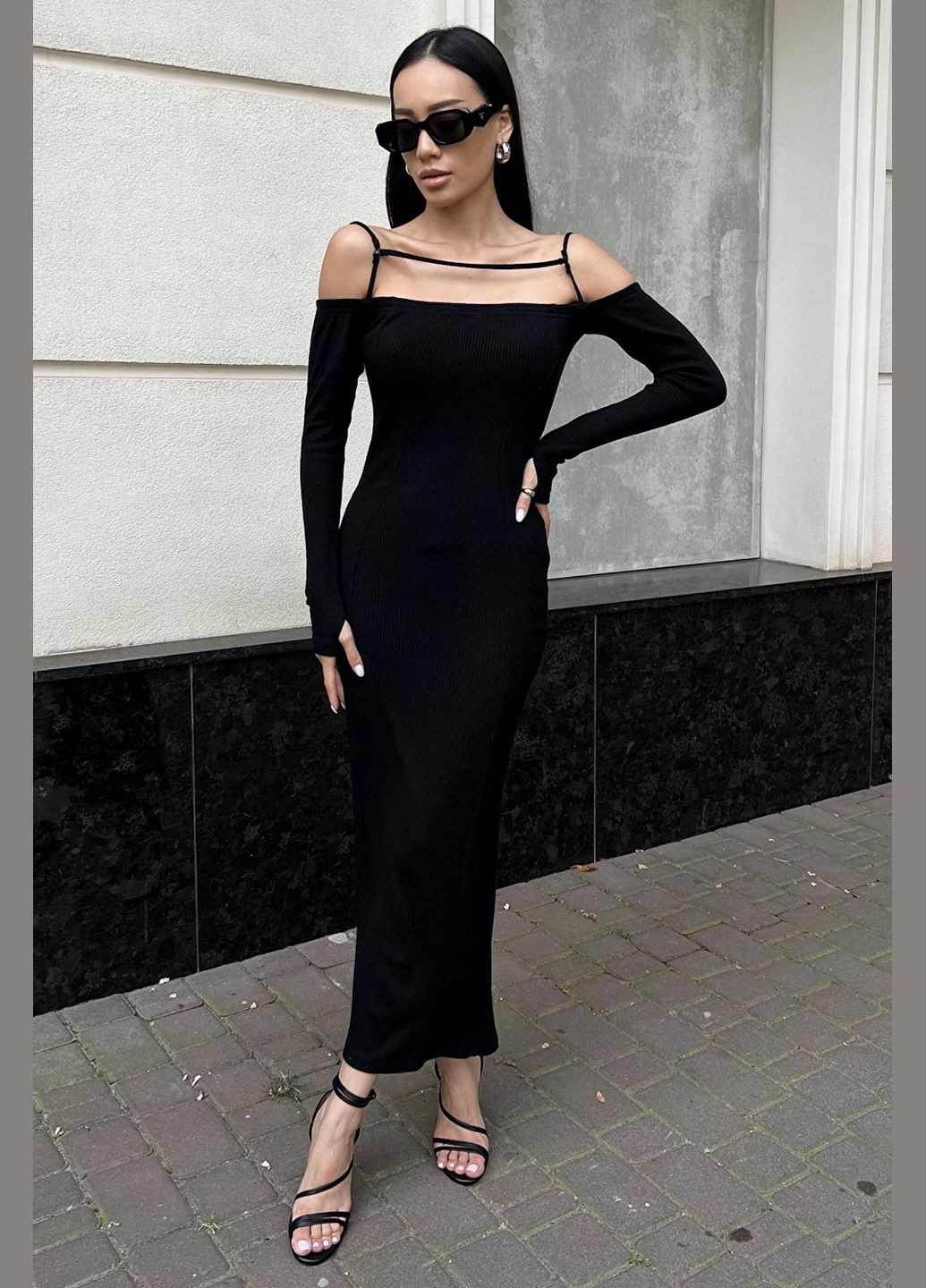 Чорна повсякденний, кежуал, вечірня сукня футляр Liton