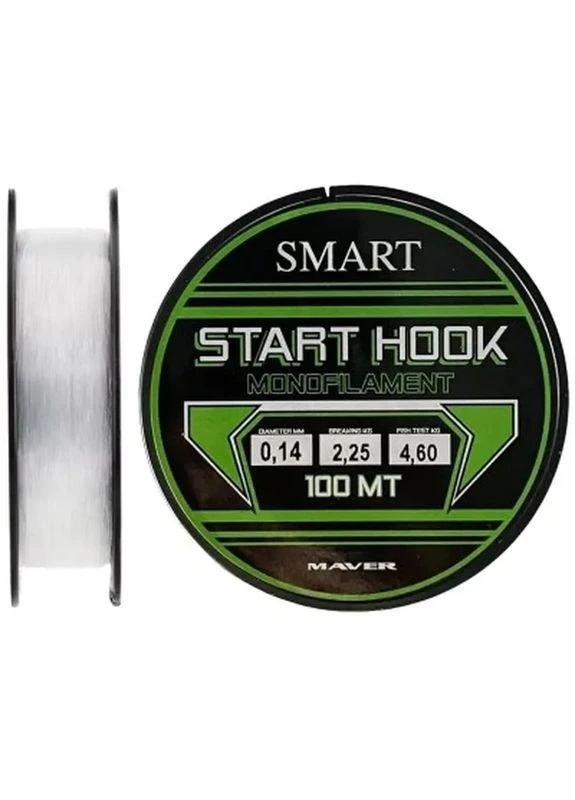 Волосінь Start Hook 100m 0.14mm 2.25kg (1300.37.57) Smart (398792783)