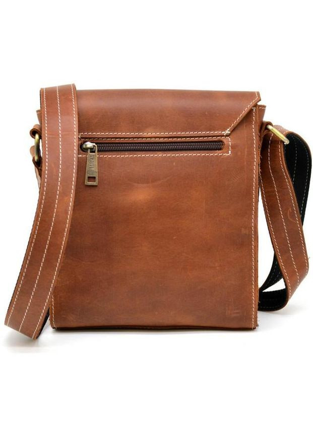 Сумка планшет через плечо из натуральной кожи мужская для документов и для телефона средняя Рыжий 40186 TARWA (361348789)