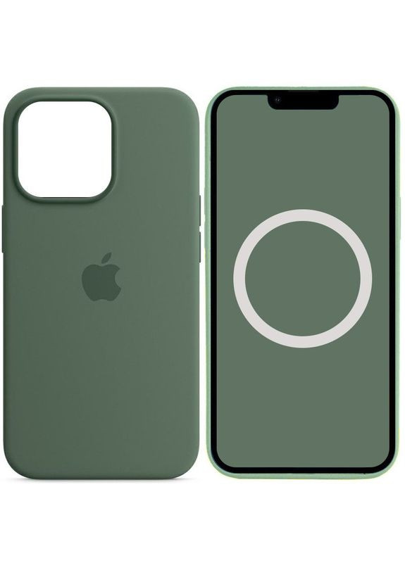 Чехол Silicone case (AAA) с MagSafe и Animation для Apple iPhone 13 Pro (6.1") Зеленый Epik (372499719)